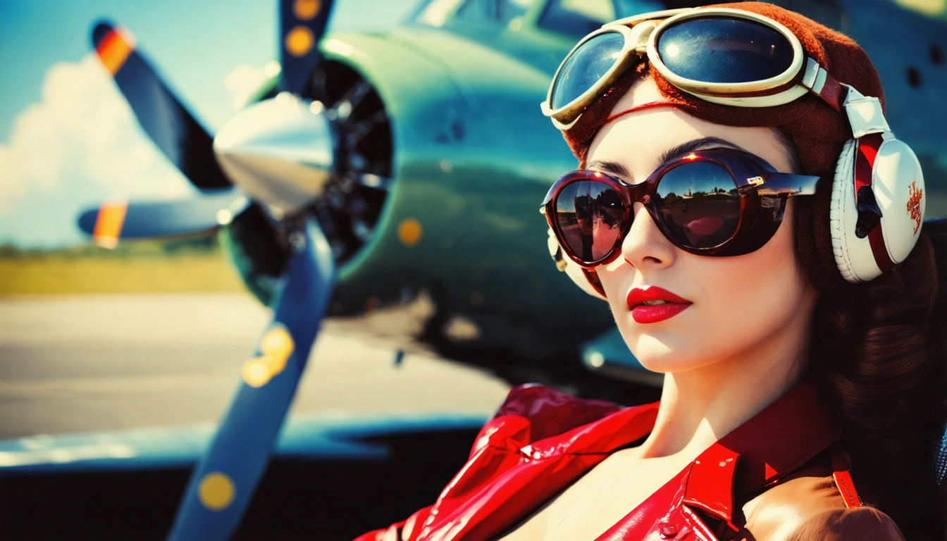 aviator Pin Up